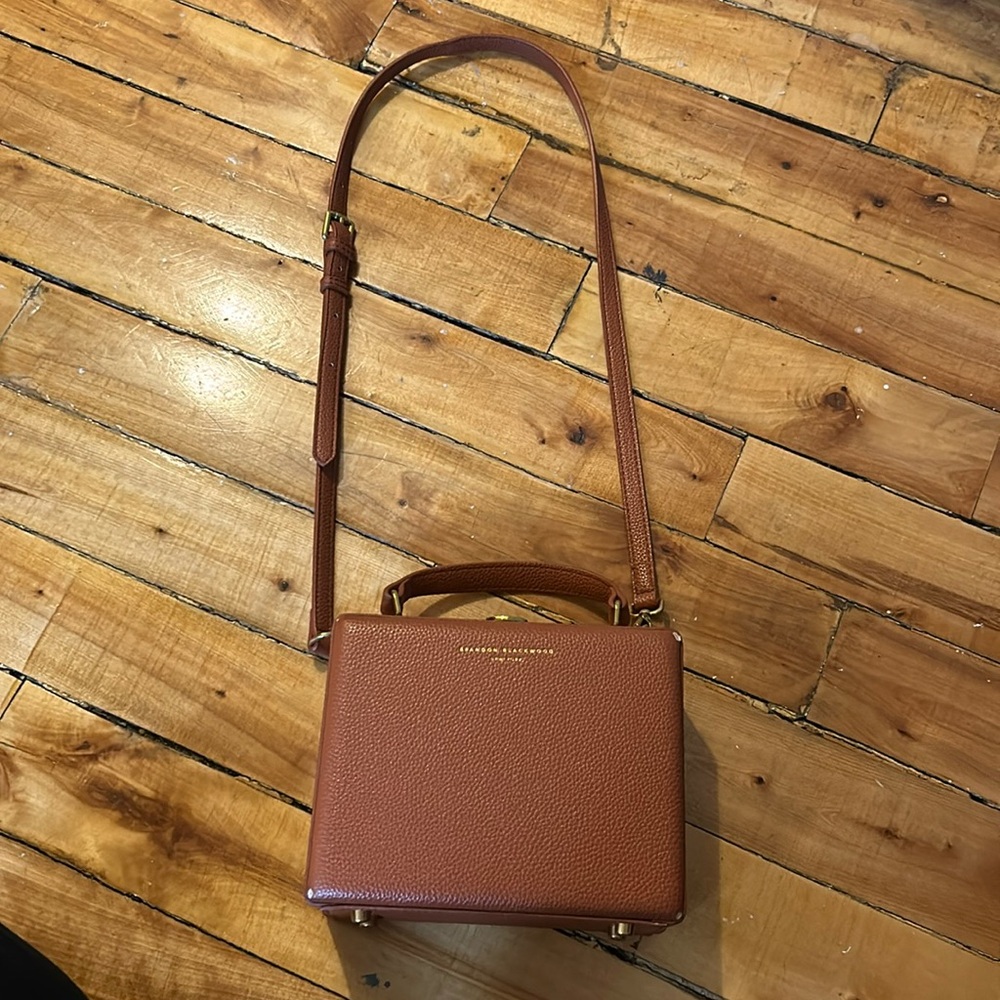 Brown leather Brandon Blackwood purse